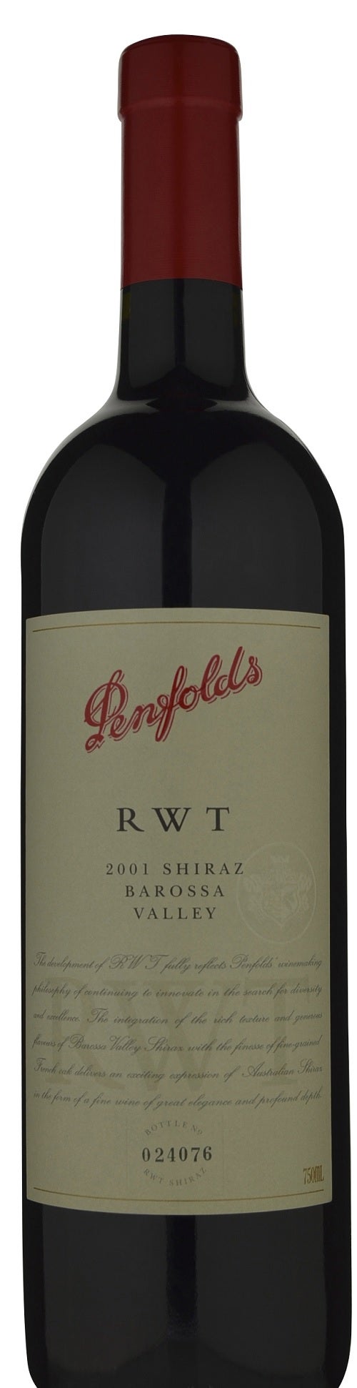 Penfolds RWT Barossa Valley Shiraz 2001 Wine